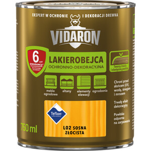 Vidaron Lakierobejca  Ochronno - Dekoracyjna sosna złocista połysk  750ml